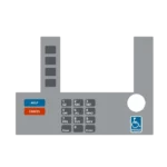 T50038-168A Gilbarco Infoscreen Keypad Overlay