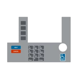 T50038-168A Gilbarco Infoscreen Keypad Overlay