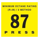 Encore 500 PTS Octane Sticker - 87